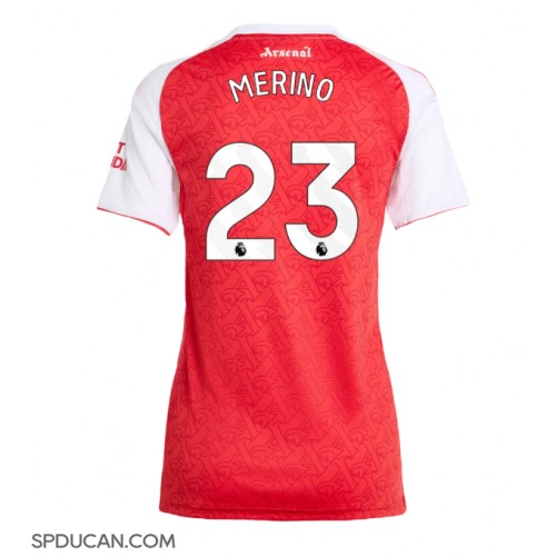 Zenski Nogometni Dres Arsenal Mikel Merino #23 Domaci 2025-26 Kratak Rukav